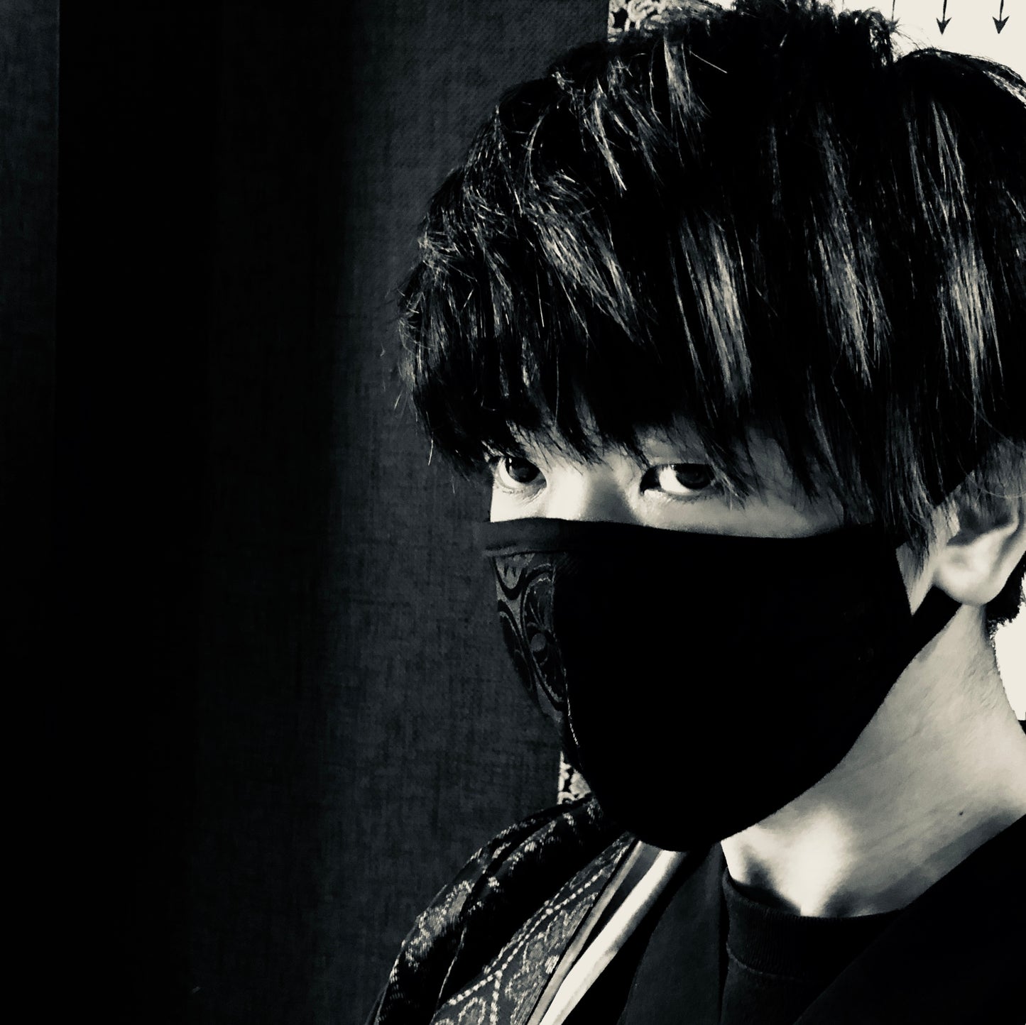 ◆忍者マスク（黒）定番マスクNINJA MASK